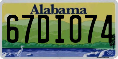 AL license plate 67DI074