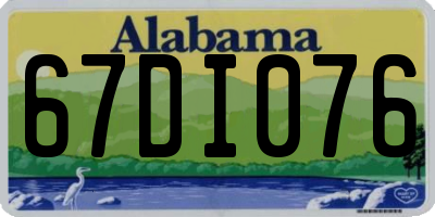 AL license plate 67DI076