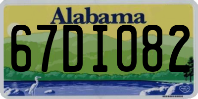 AL license plate 67DI082