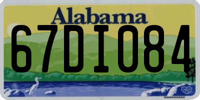 AL license plate 67DI084
