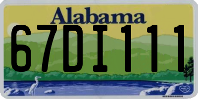 AL license plate 67DI111