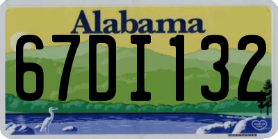 AL license plate 67DI132