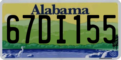 AL license plate 67DI155