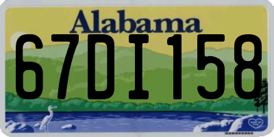 AL license plate 67DI158