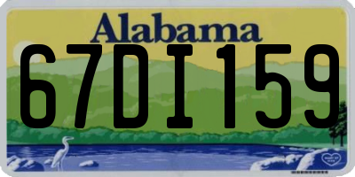 AL license plate 67DI159