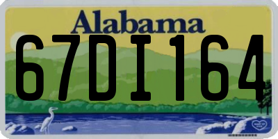 AL license plate 67DI164