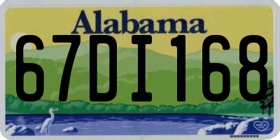 AL license plate 67DI168