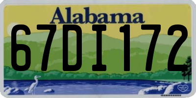 AL license plate 67DI172