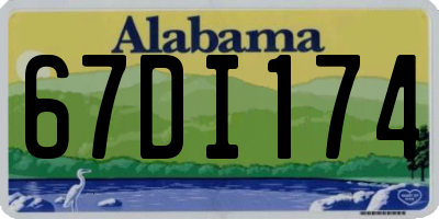 AL license plate 67DI174