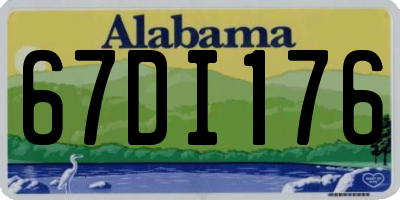 AL license plate 67DI176