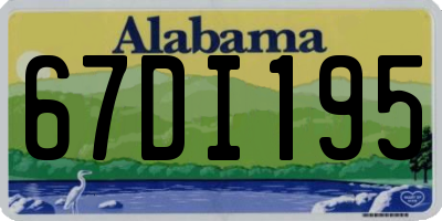 AL license plate 67DI195