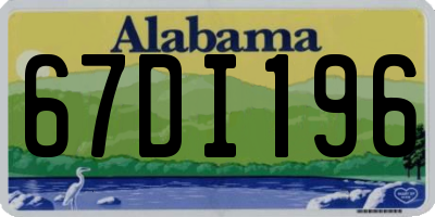 AL license plate 67DI196