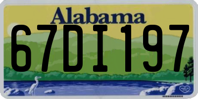 AL license plate 67DI197