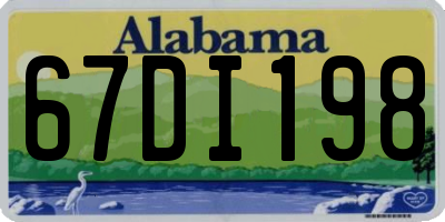 AL license plate 67DI198