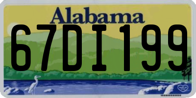 AL license plate 67DI199