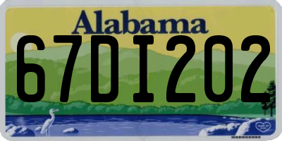 AL license plate 67DI202