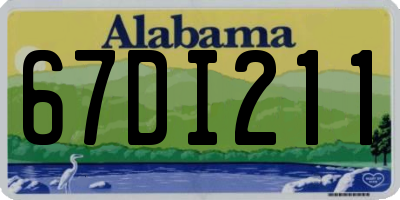 AL license plate 67DI211