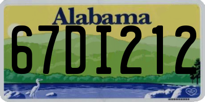 AL license plate 67DI212