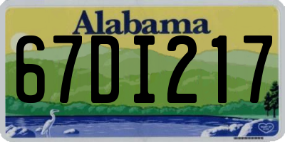 AL license plate 67DI217