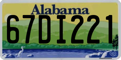 AL license plate 67DI221