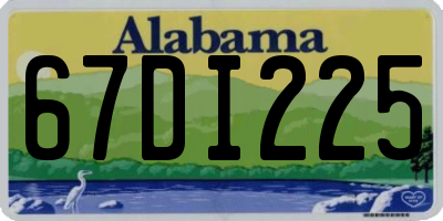 AL license plate 67DI225