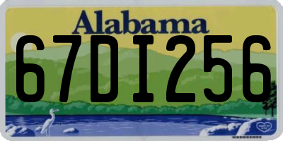 AL license plate 67DI256