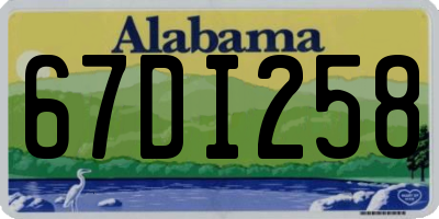 AL license plate 67DI258