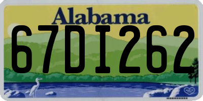 AL license plate 67DI262