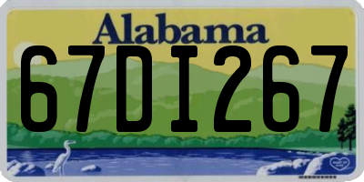 AL license plate 67DI267