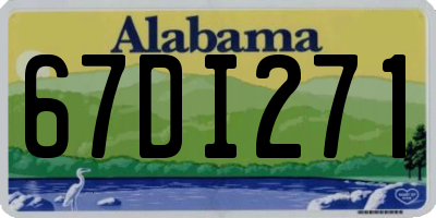 AL license plate 67DI271