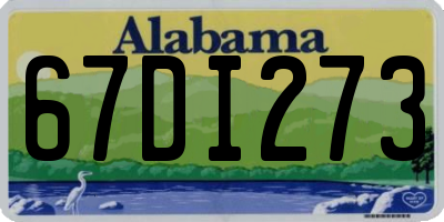 AL license plate 67DI273