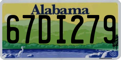 AL license plate 67DI279