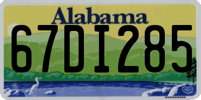 AL license plate 67DI285