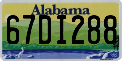 AL license plate 67DI288