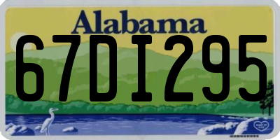AL license plate 67DI295