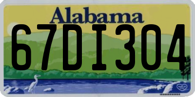 AL license plate 67DI304