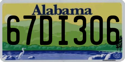 AL license plate 67DI306