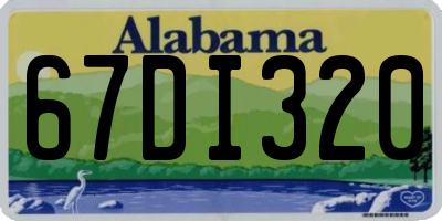 AL license plate 67DI320