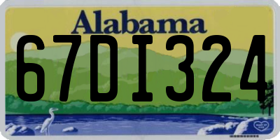 AL license plate 67DI324