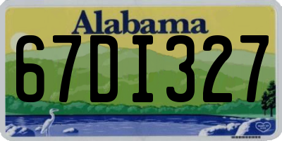 AL license plate 67DI327