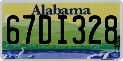 AL license plate 67DI328