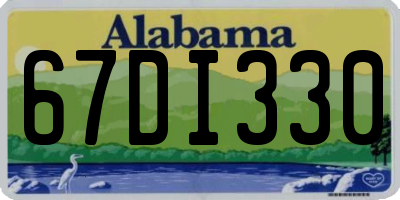 AL license plate 67DI330