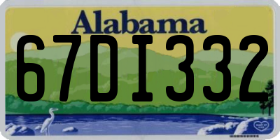 AL license plate 67DI332