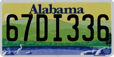 AL license plate 67DI336