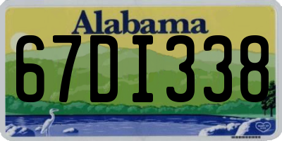 AL license plate 67DI338