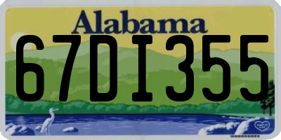 AL license plate 67DI355