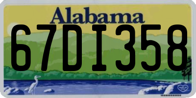 AL license plate 67DI358