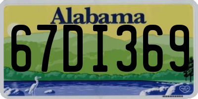 AL license plate 67DI369