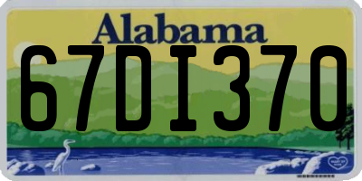 AL license plate 67DI370