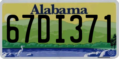 AL license plate 67DI371